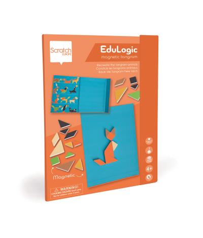 Scratch - Livre EduLogic - Tangram Animaux magnétiques | Jeux magnétiques