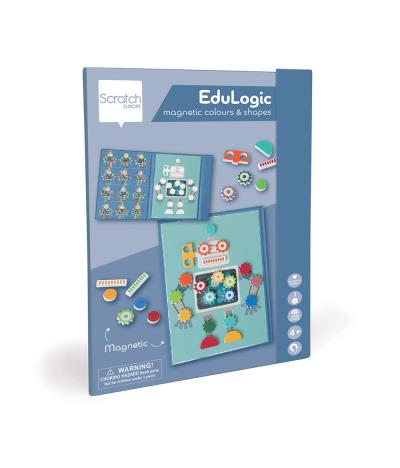 Scratch - Livre EduLogic - Couleurs & Formes magnétiques Robot | Jeux magnétiques