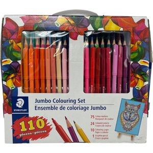 Ensemble de coloriage Jumbo 110 pieces | Crayons de couleur, feutres  et craies