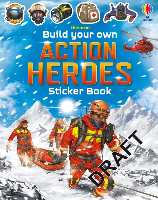 Build Your Own: Action Heroes | Activity book