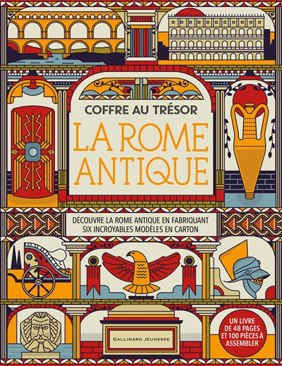 Rome antique (La): découvre la Rome antique en fabriquant six incroyables modèles en carton | 9782075172387 | Documentaires