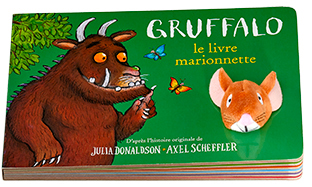 Gruffalo : le livre marionnette | 9782075174992 | Petits cartonnés et livres bain/tissus