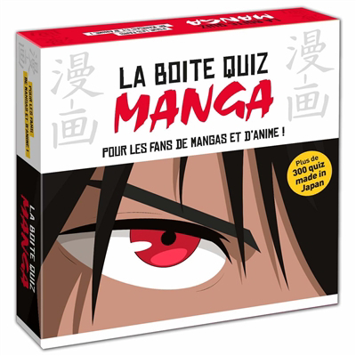 boîte quiz manga : plus de 300 quiz made in Japan (La) | Jeux d'ambiance