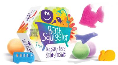 Bath Squiggler - Bombe de bain incluant personnage éponge : Ensemble cadeau | Jeux pour le bain