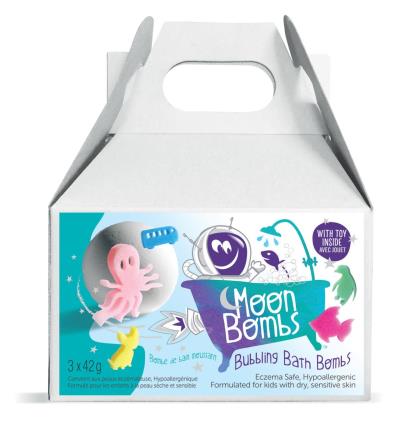 Bath Squiggler - Bombe de bain moussant incluant personnage éponge : Ensemble cadeau | Jeux pour le bain