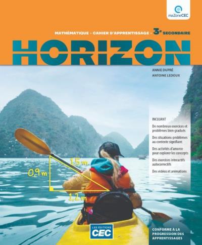 Horizon - Cahier d'apprentissage 3e secondaire | 