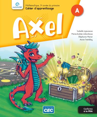 Axel 3e année - Cahier d'apprentissage (incluant le carnet des savoirs et le carnet effaçable) | 
