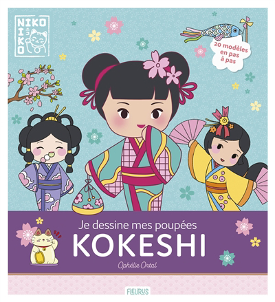 Je dessine mes poupées kokeshi niko-niko | Ortal, Ophélie