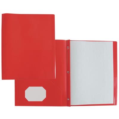Porte folio 2 pochettes + 3 attaches en poly  rouge | Relieurs, Pochettes Duo Tang, planche a pince