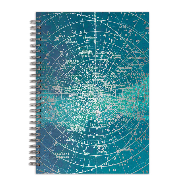 Constellation Grid 7 x 10" Wire-O Journal | Papeterie fine