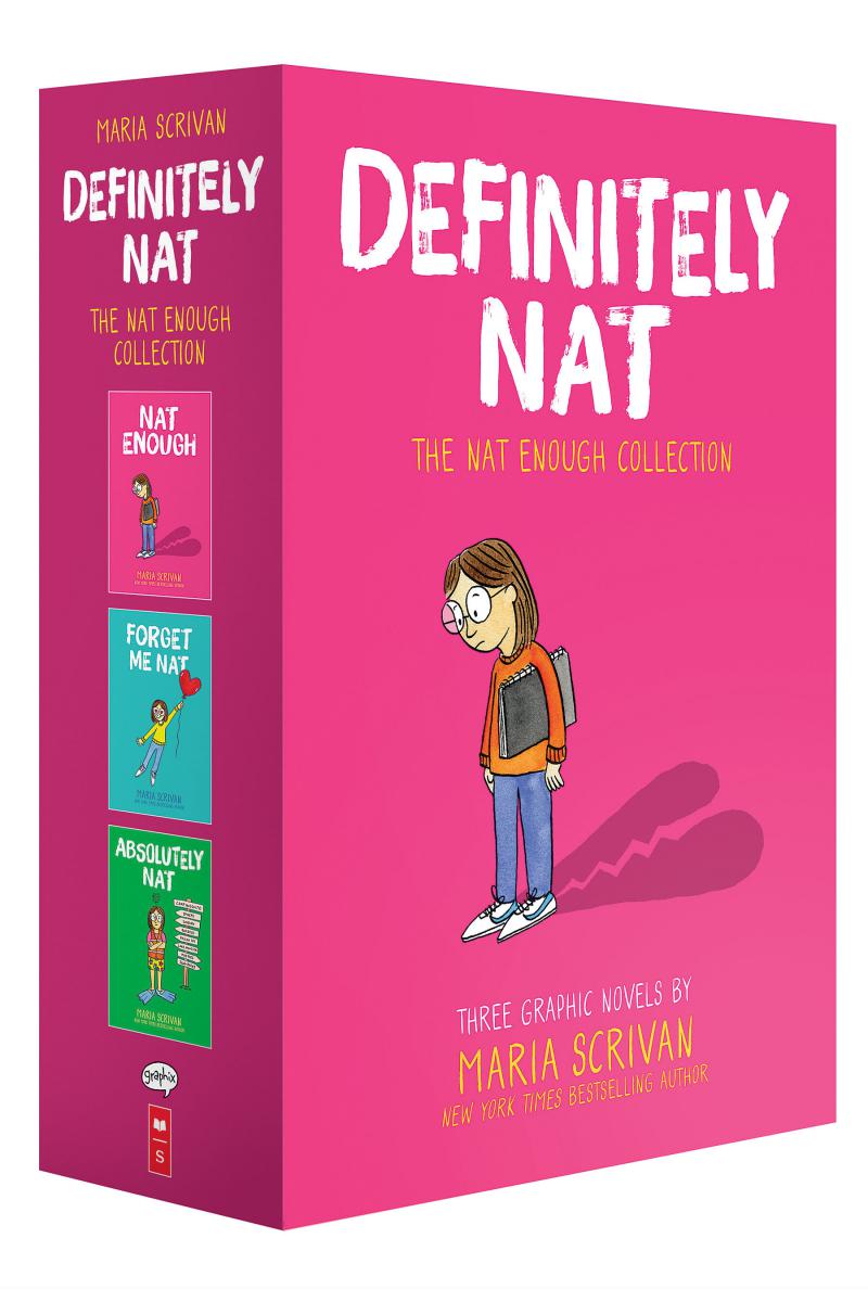 Definitely Nat: A Graphic Novel Box Set (Nat Enough #1-3) | Scrivan, Maria (Auteur) | Scrivan, Maria (Illustrateur)