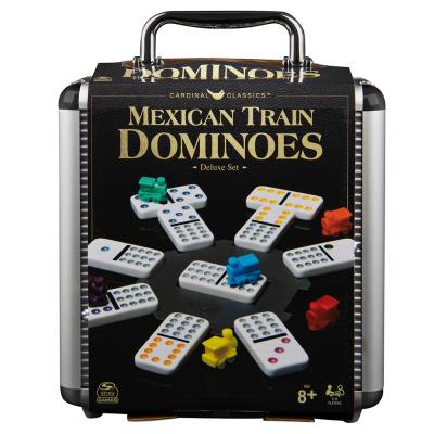 Jeu Dominos Train mexicain Double 12 en mallette | Jeux classiques