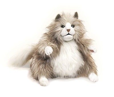Marionnette - Chat gris | Peluche et marionnette