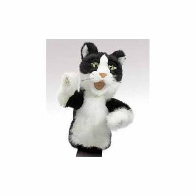 Marionnette Chat Noir et Blanc | Peluche et marionnette