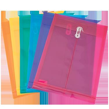 Enveloppes de plastique verticales | Enveloppes, ouvre-lettres, mouilleurs
