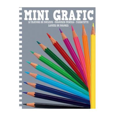 Mini Graphic - 12 crayons de couleur en bois | Remue-méninges 