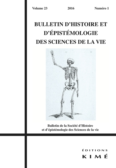 bulletin d'histoire et d'épistémologie des sciences de la vie | 
