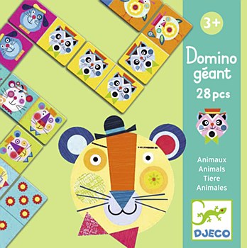 Domino géant animaux (28 pièces) | Logique