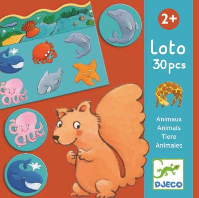 Loto - Des animaux (30 pièces) | Logique
