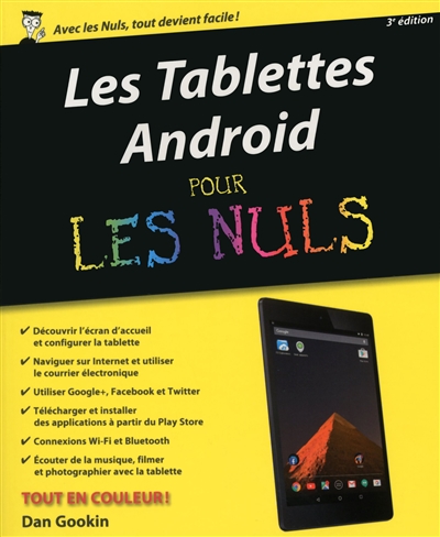Les tablettes Android pour les nuls | Gookin, Dan