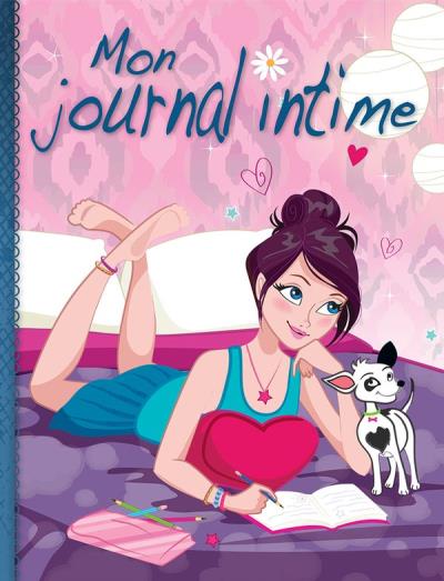 Mon Journal Intime - Rose/Mauve Fille et Petit Chien | Métayer, Annabelle