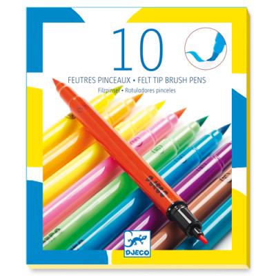 10 feutres pinceaux - couleurs néon | Crayons, feutres et peinture