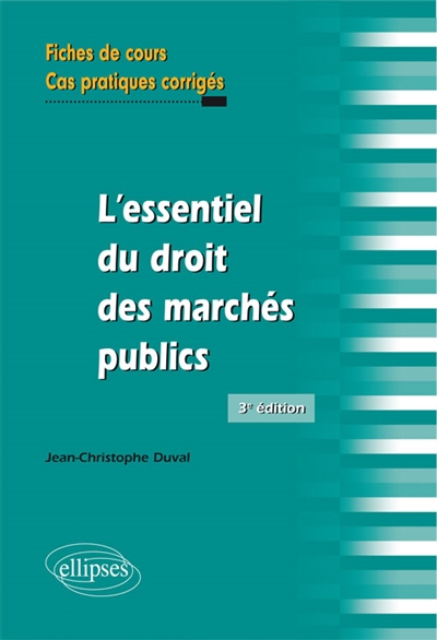 L'essentiel du droit des marchés publics | Duval, Jean-Christophe
