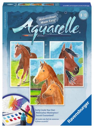 Aquarelle - Chevaux | Dessin/coloriage/peinture