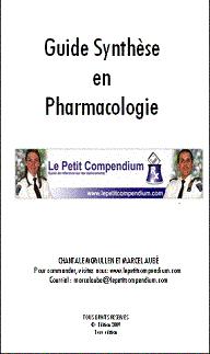 Guide synthèse en pharmacologie | 