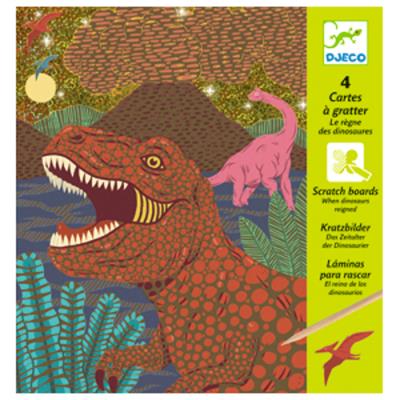 Cartes à gratter / Le règne des dinosaures | Bricolage divers