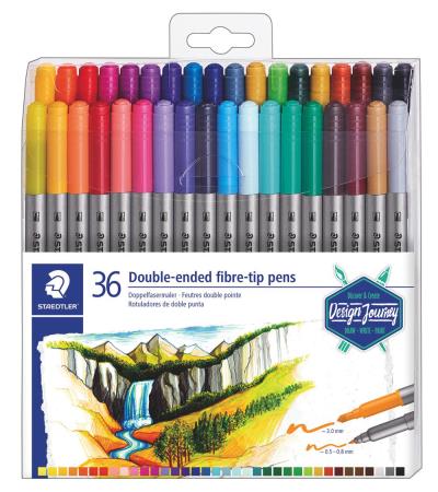 Marqueur feutre à double pointes - 36 couleurs | Crayons de couleur, feutres  et craies