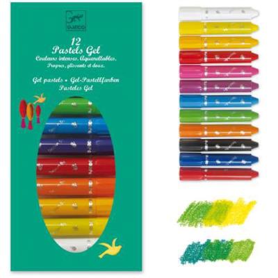 12 pastels gel - Couleurs intenses | Crayons, feutres et peinture