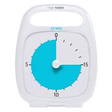 Time Timer Blanc - 20 minutes | Ressources et matériels