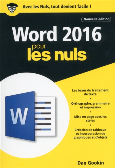 Word 2016 pour les nuls | Gookin, Dan