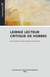 Leibniz lecteur critique de Hobbes  | Marquer, Éric