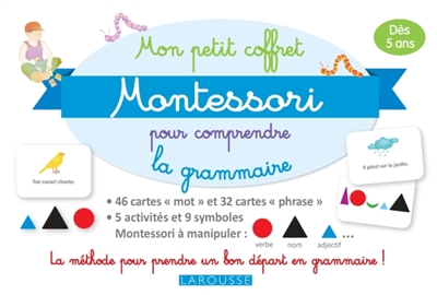 Mon petit coffret Montessori pour comprendre la grammaire | Français
