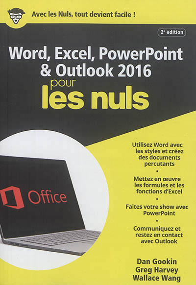 Word, Excel, PowerPoint & Outlook 2016 pour les nuls | Gookin, Dan