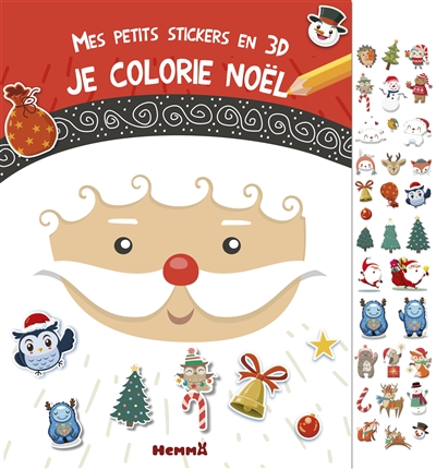 Petits Stickers en 3D - Je colorie Noël | 