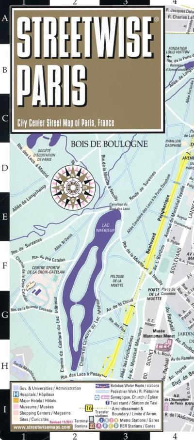 Streetwise Paris Map | Collectif