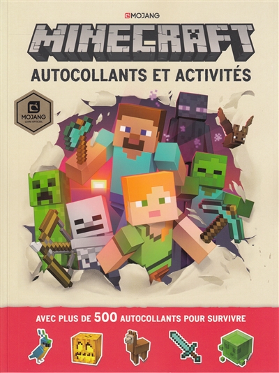Minecraft - Autocollants et Activités | Mojang