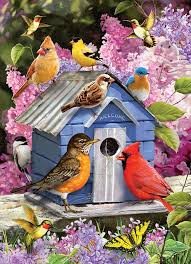 Casse-tête 1000 - Cabane à Oiseaux du Printemps (Spring Birdhouse) | Casse-têtes
