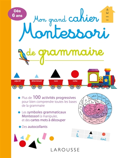 Mon grand cahier Montessori de grammaire | 