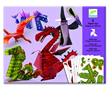 5 Paper Toys- Dragons et Chimères | Construction