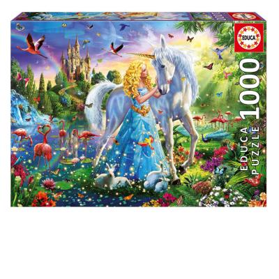 Casse-tête 1000 - Princesse et la Licorne (Princess and the Unicorn) | Casse-têtes