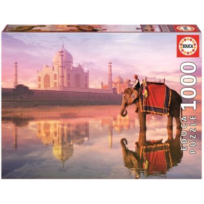 Casse-tête 1000 - Éléphant au Taj Mahal | Casse-têtes