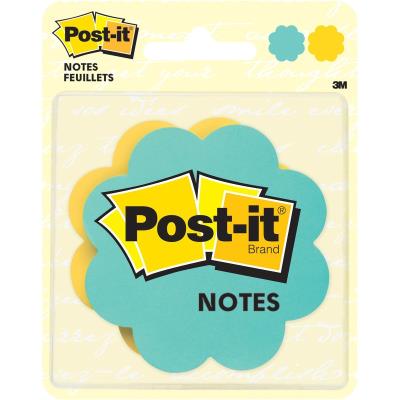 Post-It - En forme de Fleur - 2 Couleurs (Bleu et Jaune) | Papier,cahiers, tablettes, factures, post-it