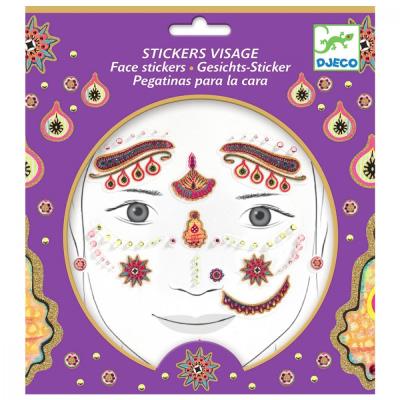 Stickers visage - Princesse India | Autocollant et pochoir