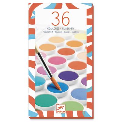 36 pastilles de gouaches  | Crayons, feutres et peinture