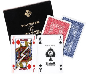 Jeu de cartes 100% plastique | Jeux de cartes et de dés classiques