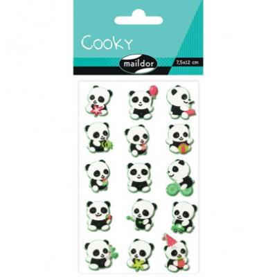 Autocollant Cooky - Pandas | Autocollant et pochoir